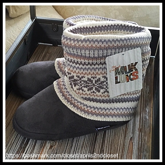 MUK LUKS BOOTIES Slipper Boots - Picture 4 of 7